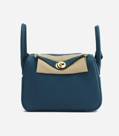 hermes lindy clemence w0 vert bosphore silver hardware 26cm hydcr