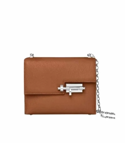 hermes verrou chain lock mini bag brown 17cm nwpd8