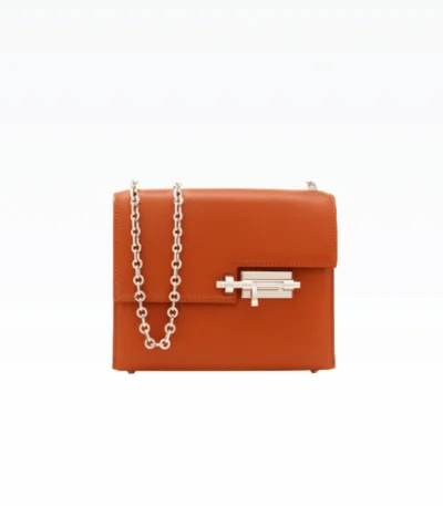 hermes verrou chaine bag brown 17cm 616pb