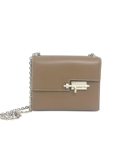 hermes verrou chaine bag grey 17cm 00fhk