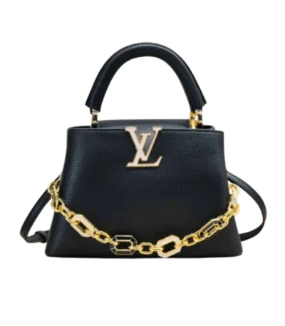 louis vuitton capucines bb bag with charm black 27cm 8lnse