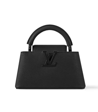 louis vuitton capucines east west mini optic black 19cm 7ybsi