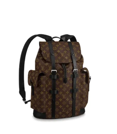 louis vuitton christopher backpack monogram brown macassar canvas 45cm 1gxbb