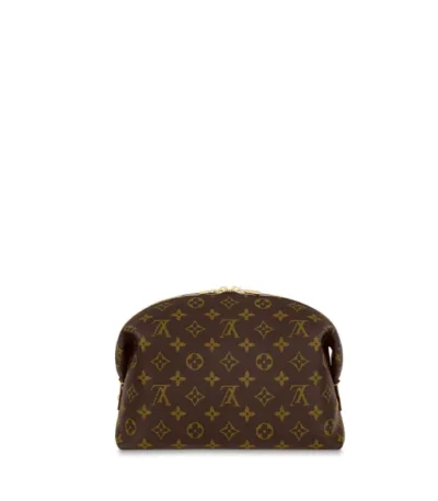 louis vuitton cosmetic pouch gm brown 27cm 66l6v