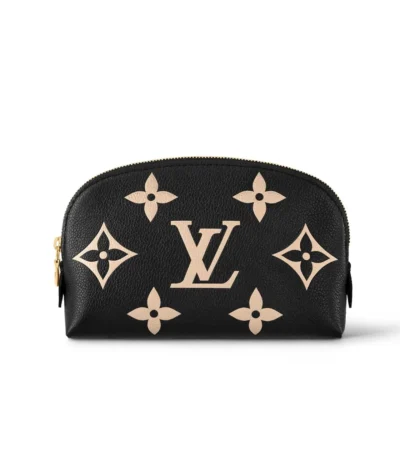louis vuitton cosmetic pouch pm black 17cm sfhbh