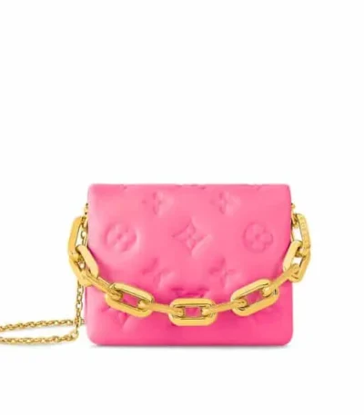 louis vuitton coussin belt bag monogram pink 17cm tffpc