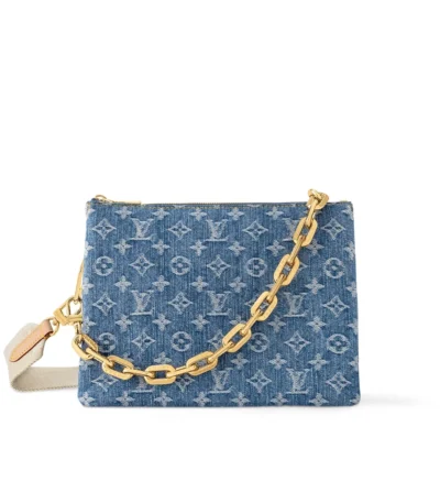 louis vuitton coussin pm bag denim blue 26cm stvoc