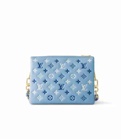 louis vuitton coussin pm coussin bag blue 26cm vb83x