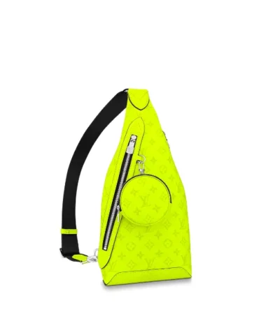 louis vuitton duo sling bag monogram neon yellow 44cm zujvp