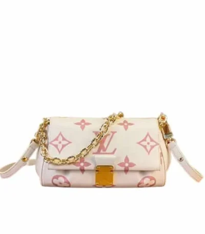 louis vuitton favorite white and pink 23cm fe23m
