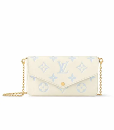 louis vuitton flicie pochette bag candy blue 21cm sn26z