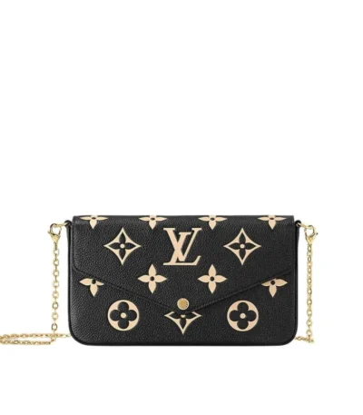 louis vuitton flicie pochette black 22cm bvaqn