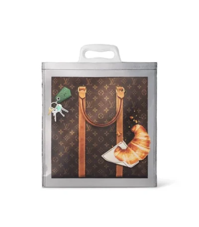 louis vuitton freezer sac plat silver 43cm ollux