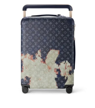 louis vuitton horizon 55 suitcase monogram bleach coated canvas ink blue 55cm xgbfa
