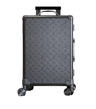 louis vuitton horizon rolling trunk suitcase monogram eclipse coated canvas black 57cm ednlz