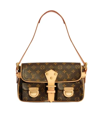 louis vuitton hudson pm shoulder bag monogram brown 30cm achuj