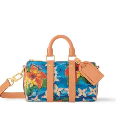 louis vuitton keepall bandouliere 25 bright blue 25cm jzamf