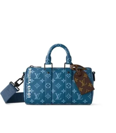 louis vuitton keepall bandoulire 25 bag atlantic blue 24cm athi2