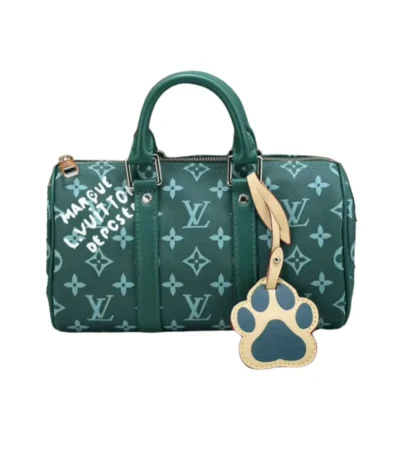 louis vuitton keepall bandoulire 25 monogram green 25cm eiyra