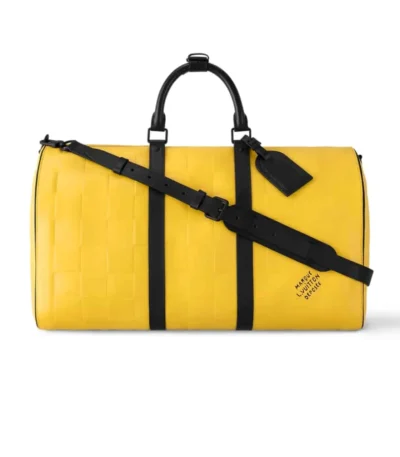 louis vuitton keepall bandoulire 50 yellow 50cm esddu