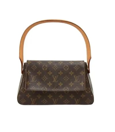 louis vuitton leather mini looping monogram canvas 28cm bcfzo