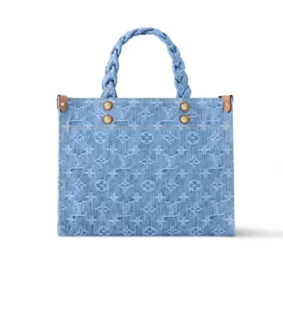 louis vuitton let go pm monogram sky blue denim 30cm 3px84