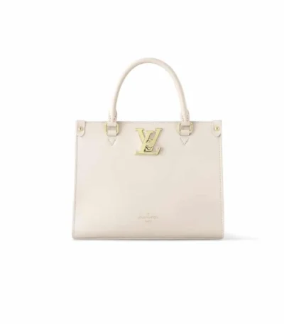 louis vuitton lock and go bags white quartz 24cm meqwe