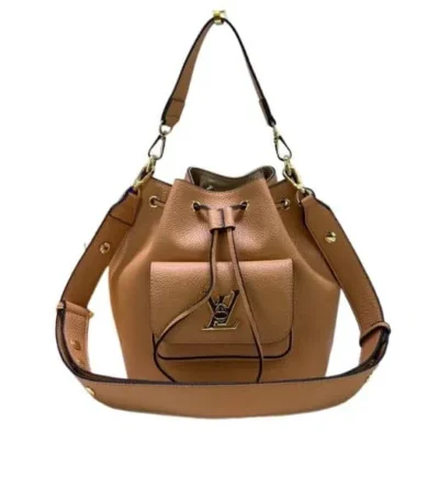 louis vuitton lockme bucket brown 23cm fqrn7