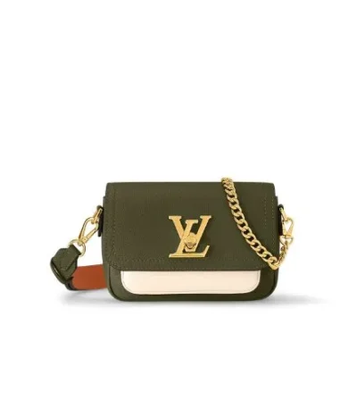 louis vuitton lockme tender bag khaki green cus94