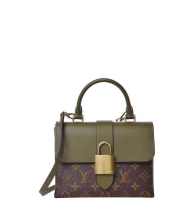 louis vuitton locky bb dark green and brown 19cm pdls3