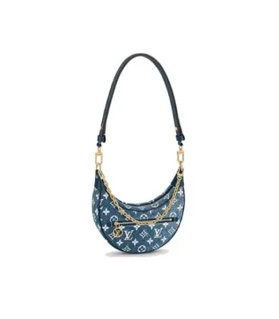 louis vuitton loop denim blue 23cm a5pp3
