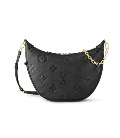 louis vuitton loop hobo monogram empreinte black 37cm eg1zo