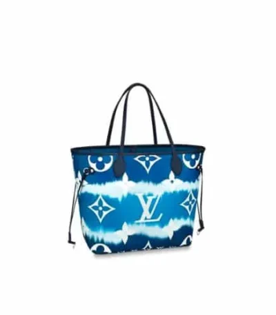 louis vuitton lv escale neverfull mm blue 32cm lthji