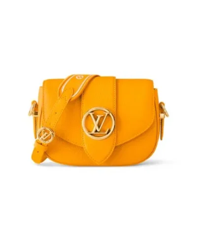 louis vuitton lv pont 9 soft pm yellow pej8k