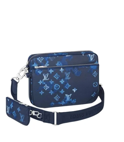 louis vuitton lv trio messenger bag ink watercolor 25cm cvtv6
