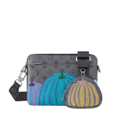 louis vuitton lv x yk trio messenger monogram eclipse reverse pumpkin 21cm q9lxg
