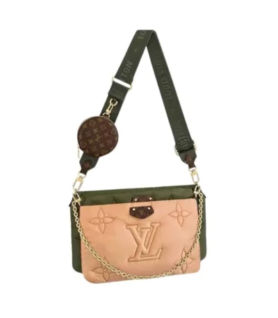louis vuitton maxi multi pochette accessoires monogram pilow beige and green 24cm ukvuj