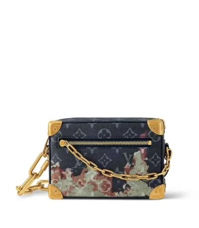 louis vuitton mini soft trunk bag blue 18cm hduvj