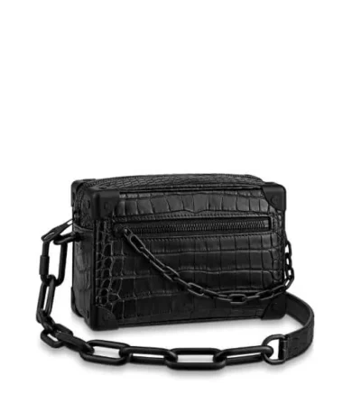 louis vuitton mini soft trunk black crocodile 18cm sb7rn