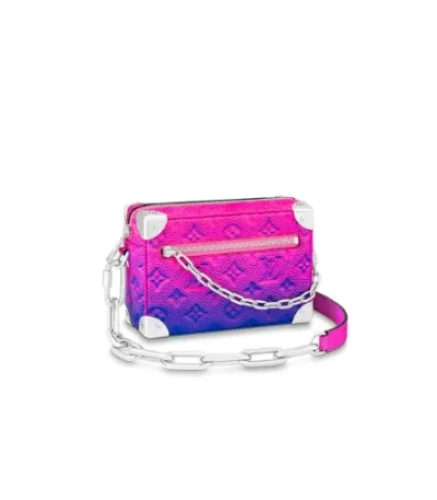 louis vuitton mini soft trunk blue and pink v5oh6