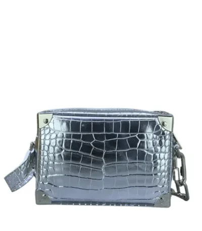 louis vuitton mini soft trunk crocodilian silver leather 185cm tvecj