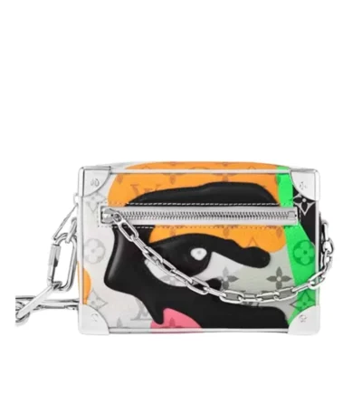 louis vuitton mini soft trunk white multicolor 18cm tgvdl