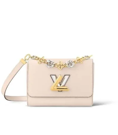 louis vuitton mm twist bag white 23cm ewaru