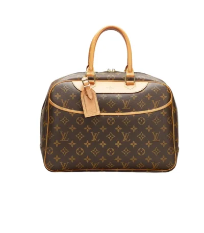 louis vuitton monogram deauville boston brown 28cm qgmns
