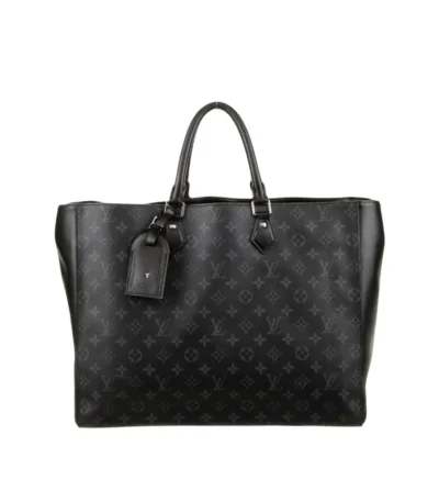 louis vuitton monogram eclipse grand sac tote black 40cm l2qou