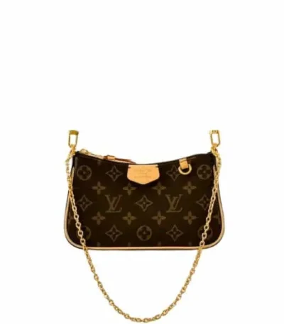 louis vuitton monogram pochette brown 20cm cso5g
