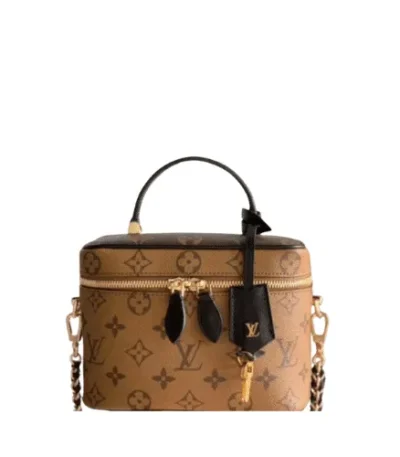 louis vuitton monogram vanity pm brown 19cm 6vfah
