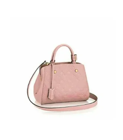 louis vuitton montaigne bb empreinte noir pink 33cm rewld