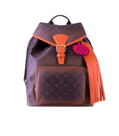louis vuitton montsouris backpack monogram dust coated canvas 30cm 5ogq5