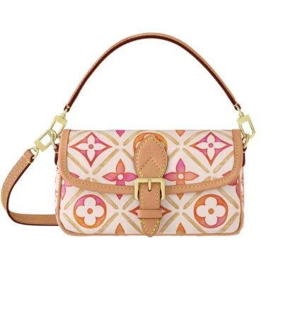 louis vuitton nano diane bag monogram canvas coral 20cm rlrj8